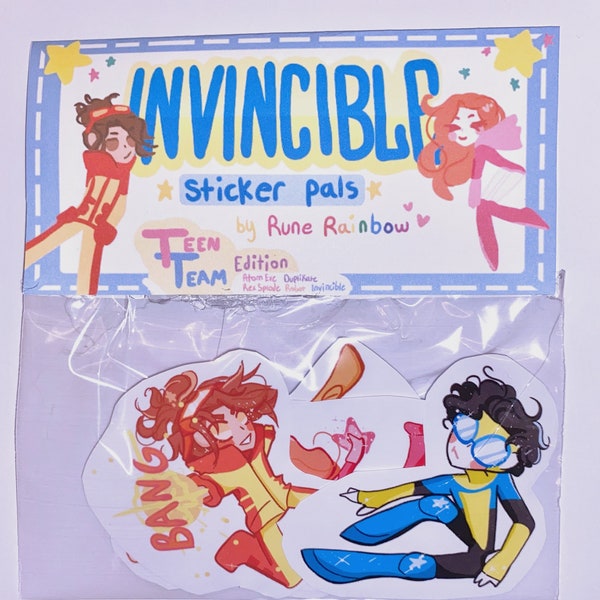 Invincible Sticker Pals: Teen Team Edition