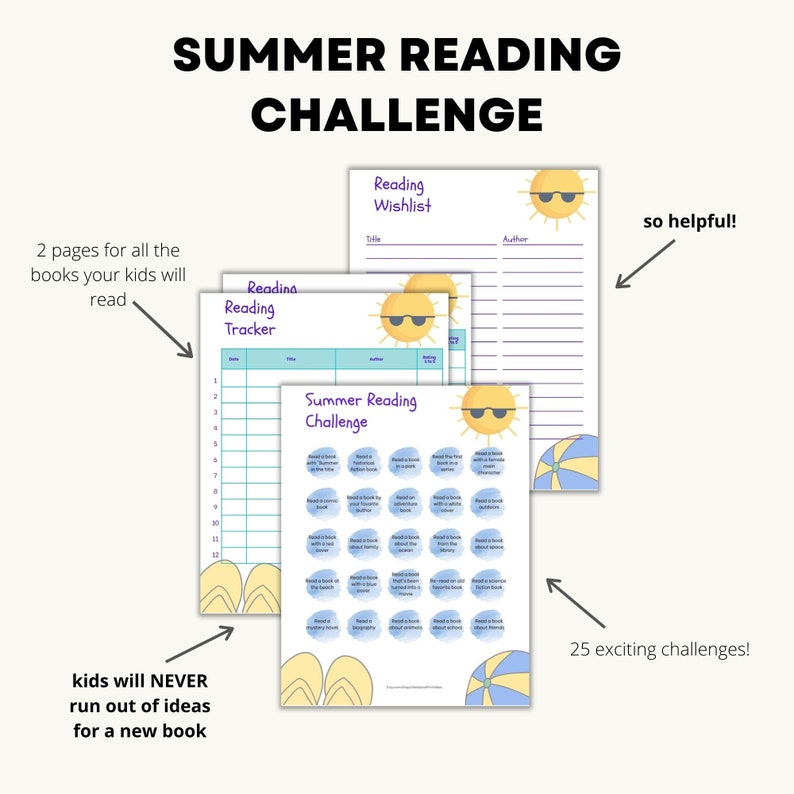 Summer Reading Challenge - Kids and Adults Bundle! Summer Reading ...