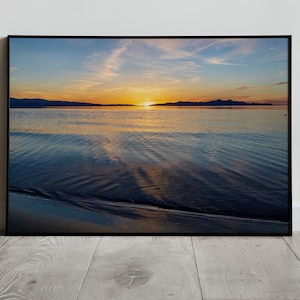 Great Salt Lake Sunset, Digital Printable Photo, Utah Wall Decor, Instant Download