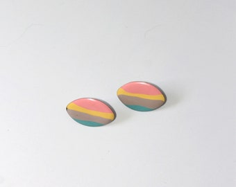 Fun Funky Retro Pastel Earrings