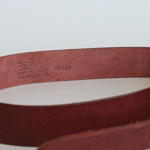 80s Vintage ESPRIT Leather Belt Made in Holland L 36 image 5