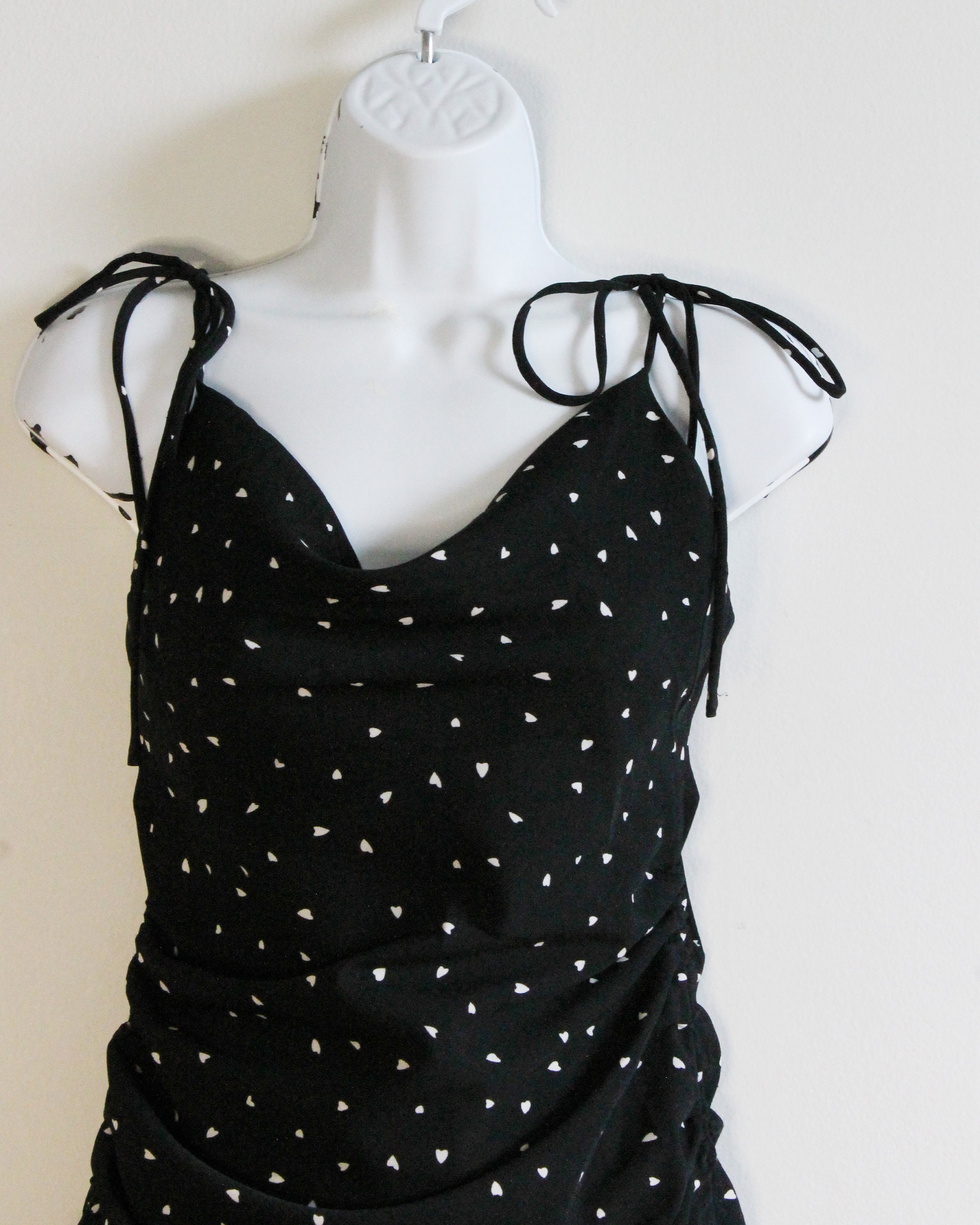 Lioness string along top mini dress hearts