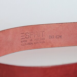 80s Vintage ESPRIT Leather Belt Made in Holland L 36 image 2