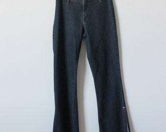 Vintage Y2K Bullet Techno Jeans Super Low Rise Jeans Größe 27