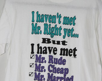 FUNNY HAHA St. T USVI Marriage T-Shirt Size Large