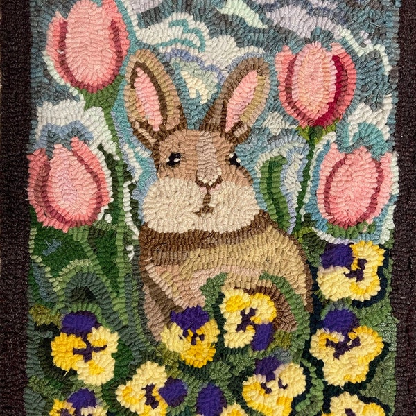 Rug Hooking Pattern, Easter Rug Pattern