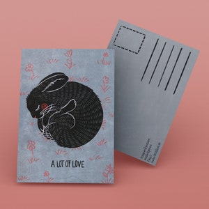 Carte postale Lapin de Pâques, Carte postale animal
