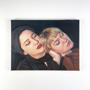 original oil painting on canvas,figurative art, portrait, &quot;Berlin Girls&quot;