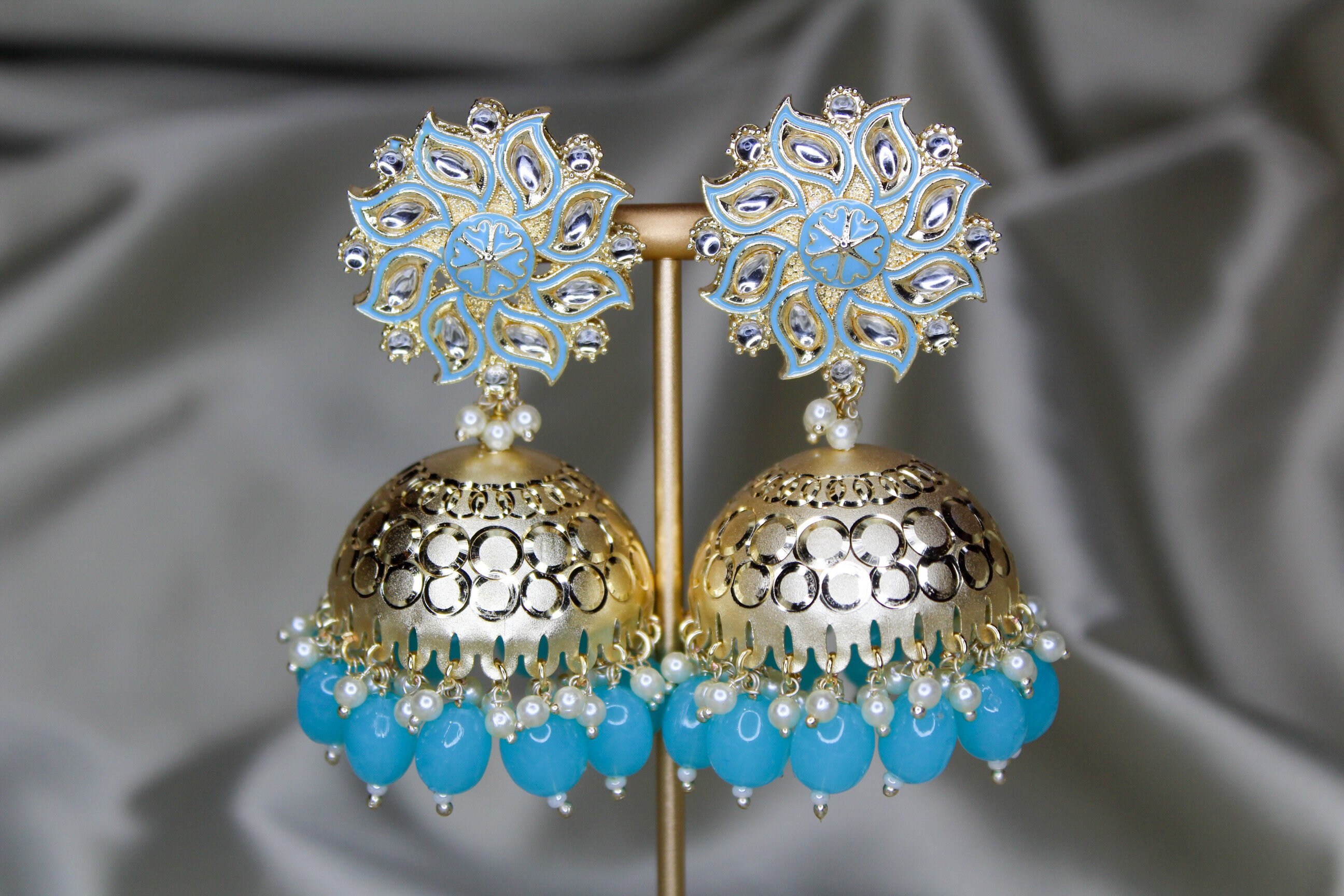 Jhumka blue deals