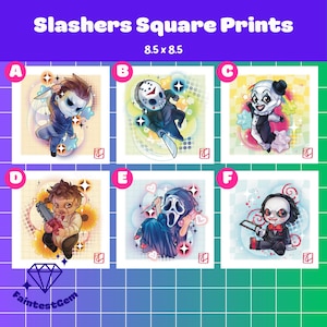 Slashers Square Prints