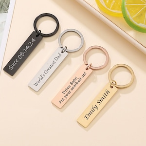 Personalized Keychain, Customized Keychain,Custom Stainless Steel Key chain,coordinates key chain longitude latitude keychain,Best Gift