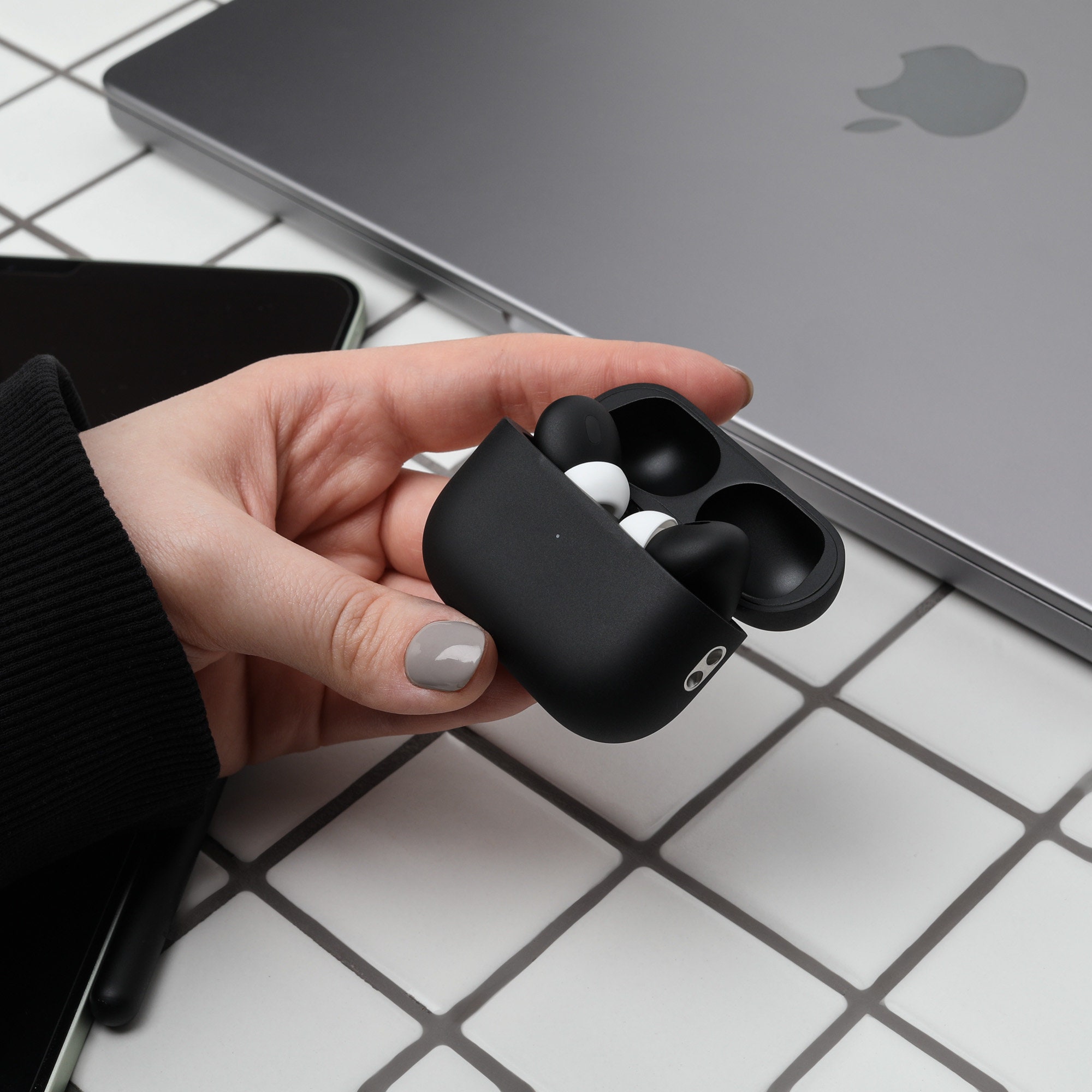 inaktive Hæderlig kapitalisme Black Airpods Pro 2nd Matte Painted Airpods Pro 2 Unique - Etsy