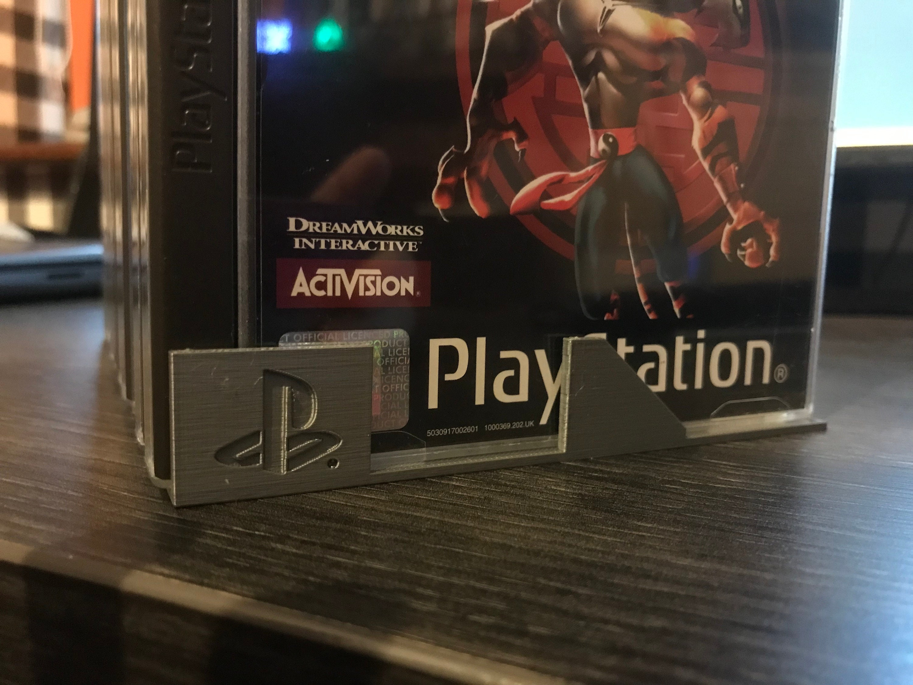 Silver Sony PSX Stacker Game Stand for 10 Games 3d Printed, Stand Only