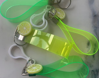 Jelly Backpack Fobs/Lemon