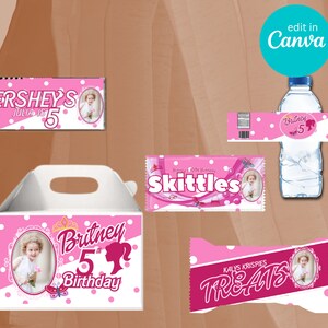 white and pink photo doll