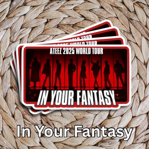 Ateez “into Your Fantasy” World Tour Stickers (freebie Packs
