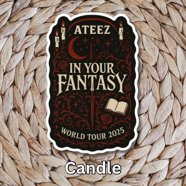 Ateez “into Your Fantasy” World Tour Stickers - Fantasy