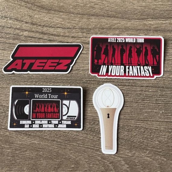 Ateez “into Your Fantasy” World Tour Stickers (freebie Packs