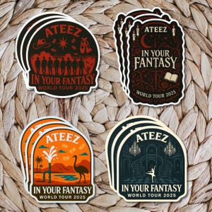Ateez “Into Your Fantasy” World Tour Stickers - Fantasy Collection (Freebie Packs)