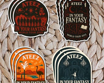 Ateez “Into Your Fantasy” World Tour Stickers - Fantasy Collection (Freebie Packs)