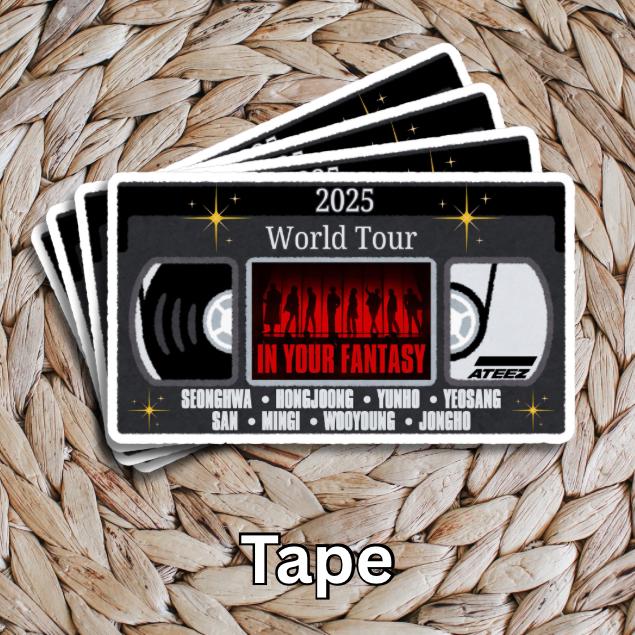 Ateez “into Your Fantasy” World Tour Stickers (freebie Packs