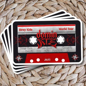 Stray Kids Cassette Tape Tour Stickers (Freebie Packs)