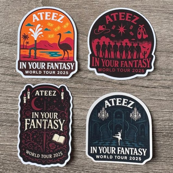 Ateez “into Your Fantasy” World Tour Stickers - Fantasy