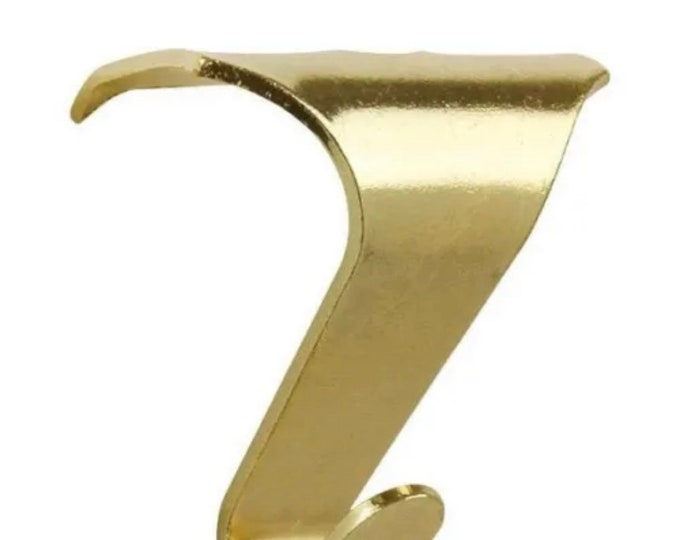 10 X Brass Picture Rail Hanging Hooks Moulding Frame Dado Etsy