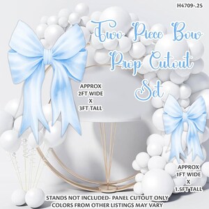 H4709  two piece bow prop cutout set only stands not included