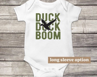 Duck Hunting Baby Bodysuit, Future Hunter, Grappige Baby kleding, Cute Baby Outfit, Duck Duck Boom, Daddy's Hunting Buddy, Baby Aankondiging