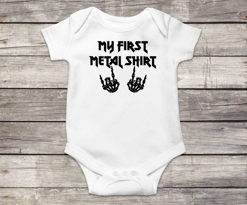 MoonWorks® - Body a maniche corte per neonato My First Metal Shirt