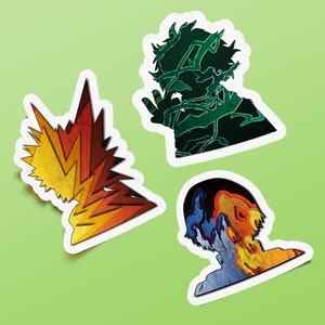 Hero Anime Silhouette Sticker