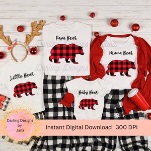 Mama Bear Daddy Bear Pj Etsy