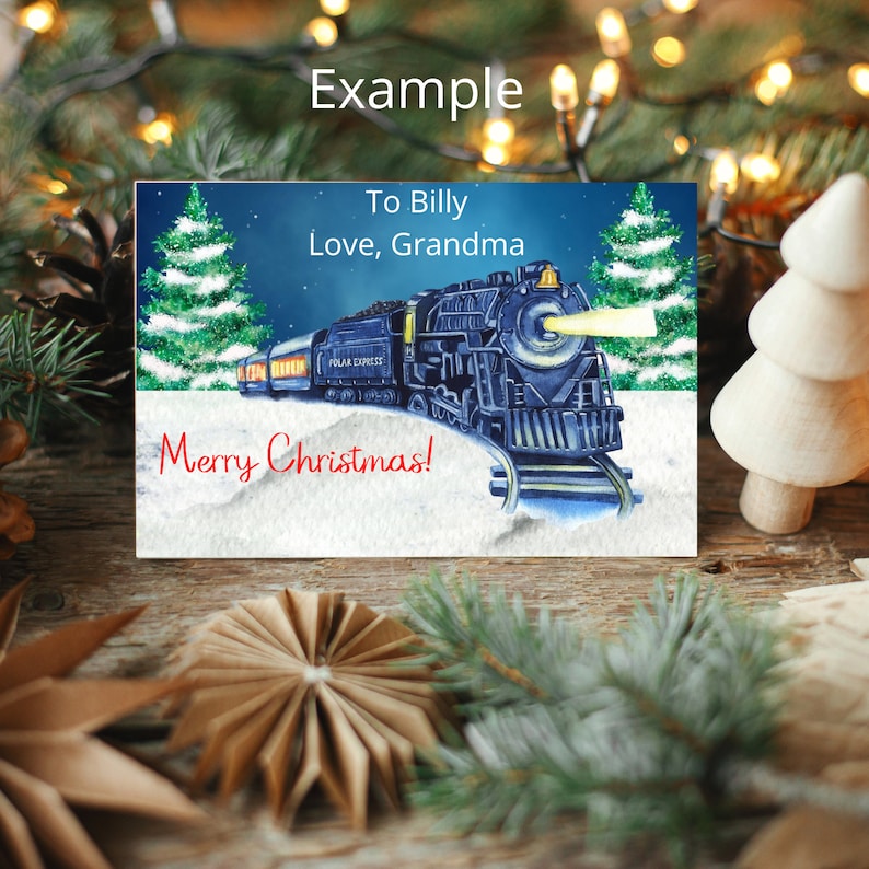 All Aboard the Polar Express JPG Christmas Printable Instant - Etsy