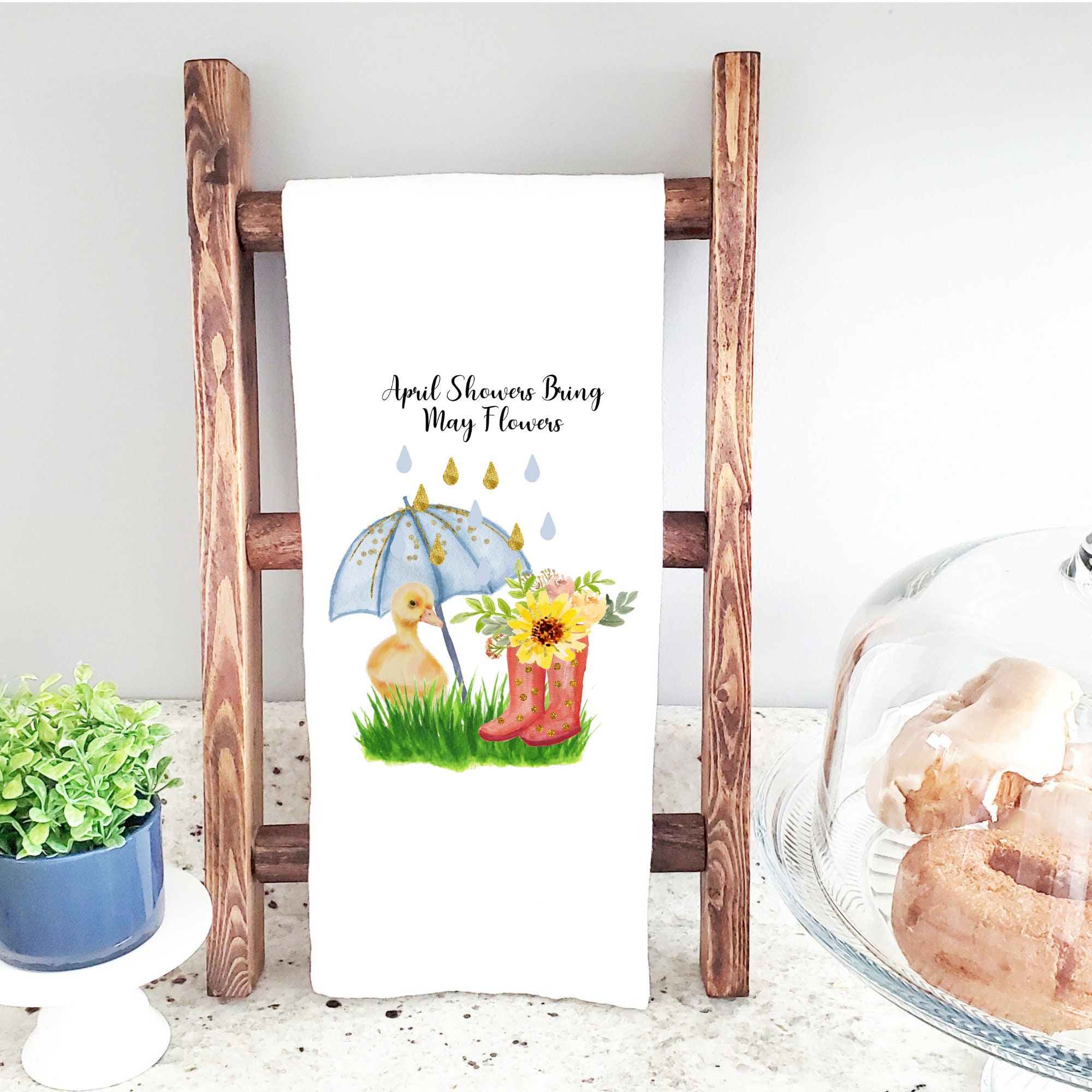 April Showers Bring May Flowers PNG, Spring Printable, Instant Digital ...
