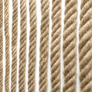 100% Natural Jute Hessian Rope Strand Cord Braided Twisted Boating Sash  Decking Garden Climbing Decoration