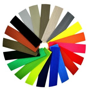 20mm 25mm 38mm 50mm Polypropylene Webbing Straps Colours Crafts Outdoor Luggage Backpack Straps DIY Lengths
