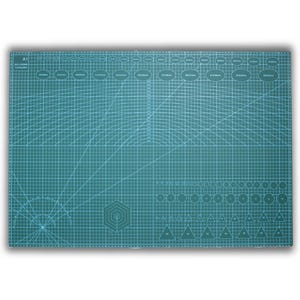 A1 A2A3 A4 A5 Schneidematte rutschfest selbstheilend nähen Quilten Schneidebrett doppelseitig Gitter Handwerk Modellierpapier Handwerk Grün
