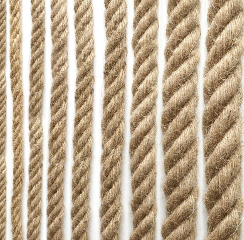 100% Natural Jute Hessian Rope Strand Cord Braided Twisted - Etsy Canada