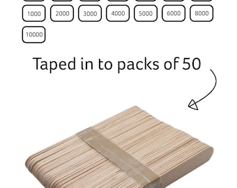 50pcs Wooden Lolly Jumbo Popsicle Sticks Lollipop Craft Sticks Plain Plant Label Modelling Crafting Kids 150mm X 18mm X 2mm