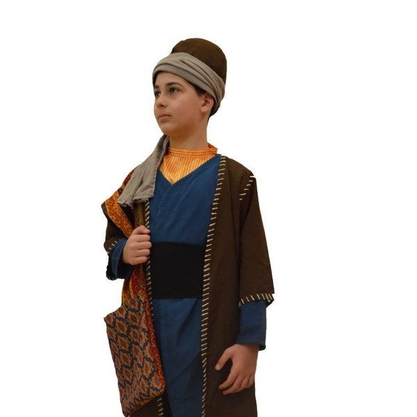 Yunus Emre Dervish Mevlana sophie Costume Turkish Ottoman Children Dress Muslim Historical Clothing