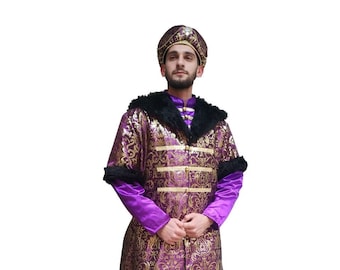 Ottoman Prince Costume Turkish Sultan Dress Padishah Outfit
