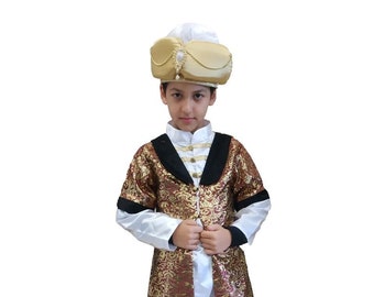 Ottoman Sultan Son Sehzade Prince Kids Costume Turkish Dress Magnificent Century ShahZada