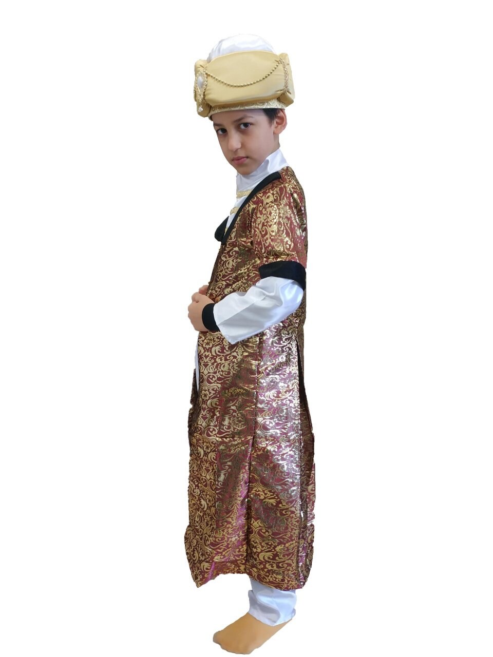 KIDS RUCHED TIE SIDE LONG SLEEVE PADDLE SUIT OTTOMAN DYNASTY main image 1