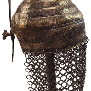 Alparslan Biggest Seljuk empire Helmet , on the helmet Write Sura Fatih ,
