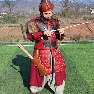 Red Armour , Leather Armour ,Archery Man Armour  Artugrul bay armour , Kayi Tribe clothes