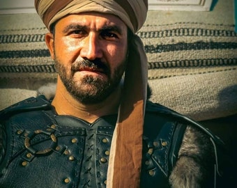 Osman Ghazi Turban Sultan's Bork Ottoman King's Hat, Kurulus Osman Headness , medieval times Moslim turban Ottomans headness Turkısh episode