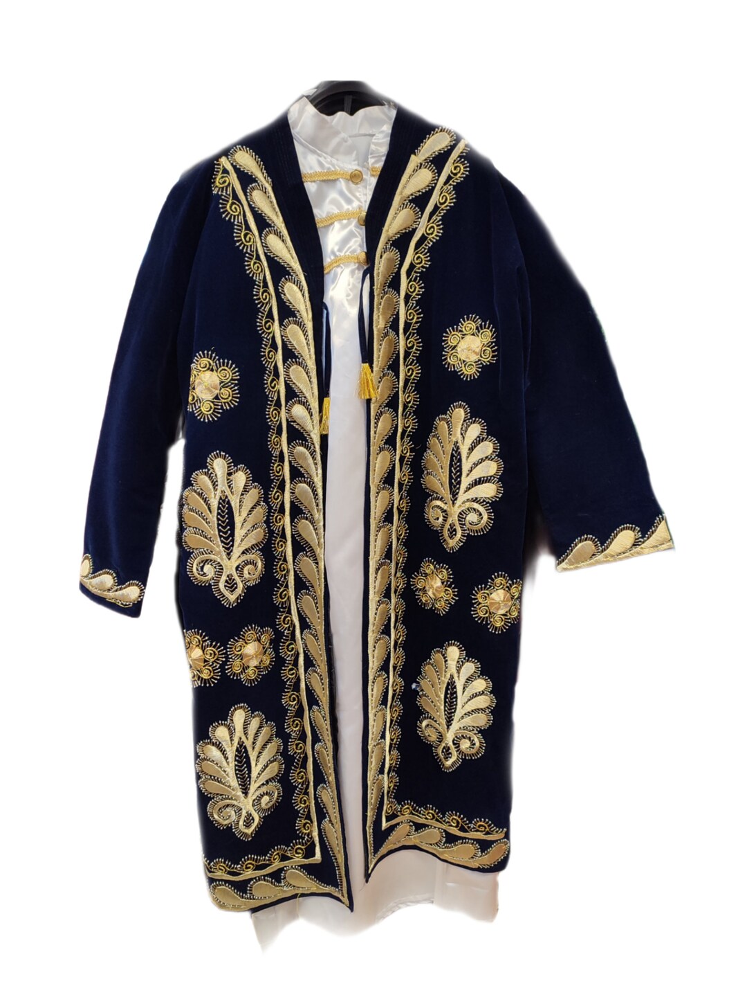 男性用カフタン カフタン 男性用 スルタン ドレス ゴールド ライン