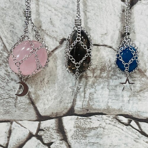 Necklaceinterchangeable Crystal Etsy