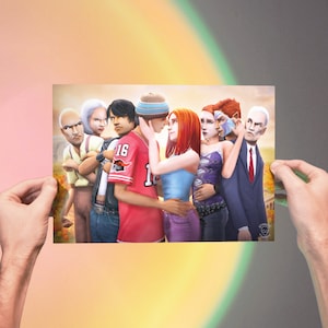 Stampa di illustrazioni renderizzate di The Sims 2 Veronaville - A3, A4 e A5 | Villa Verona di The Sims 2 - Stampa di illustrazioni